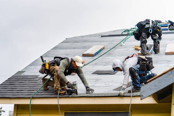 Professional Flat Roof Repair technician working in Chesapeake, WV
